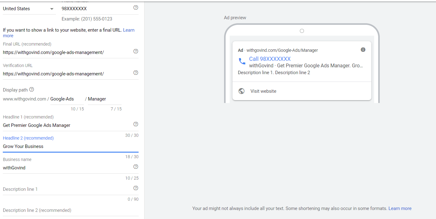 How To Create Call Ads in Google Ads - Govind Singh Create Google's Call Ads with Govind